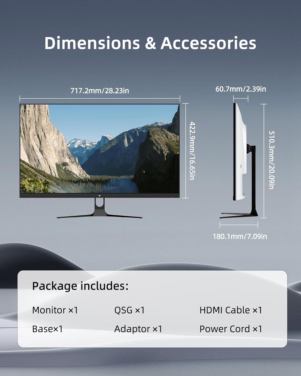 image:imageKTC 32 Inch Computer Monitor 2K 1440P IPS Monitor 120Hz Adaptive Sync 109 sRGB HDR10 Eye Care HDMI Displayport Tilt VESA Compatible 100Hz PC Monitors for Home Office Gaming White H32D632 inch