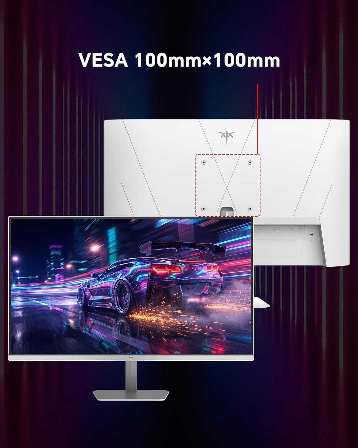 image:imageKTC 32 Inch Computer Monitor 2K 1440P IPS Monitor 120Hz Adaptive Sync 109 sRGB HDR10 Eye Care HDMI Displayport Tilt VESA Compatible 100Hz PC Monitors for Home Office Gaming White H32D624