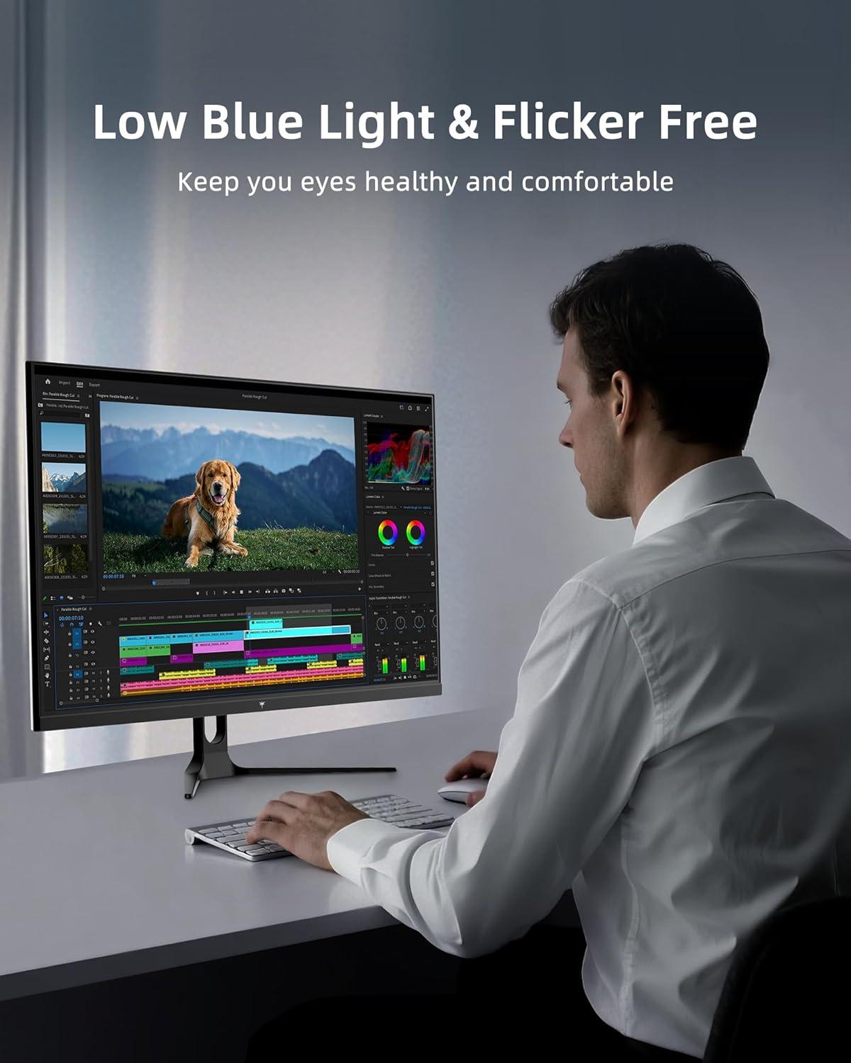 image:imageKTC 32 Inch Computer Monitor 2K 1440P IPS Monitor 120Hz Adaptive Sync 109 sRGB HDR10 Eye Care HDMI Displayport Tilt VESA Compatible 100Hz PC Monitors for Home Office Gaming White H32D632 inch