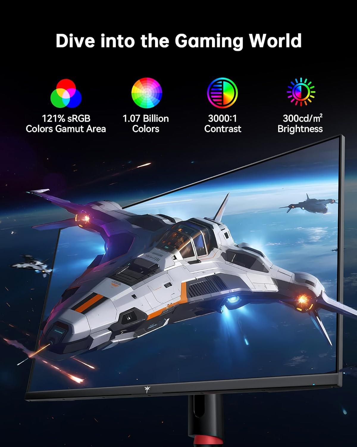 image:imageKTC 32 Inch Computer Monitor 2K 1440P IPS Monitor 120Hz Adaptive Sync 109 sRGB HDR10 Eye Care HDMI Displayport Tilt VESA Compatible 100Hz PC Monitors for Home Office Gaming White H32D632 inch