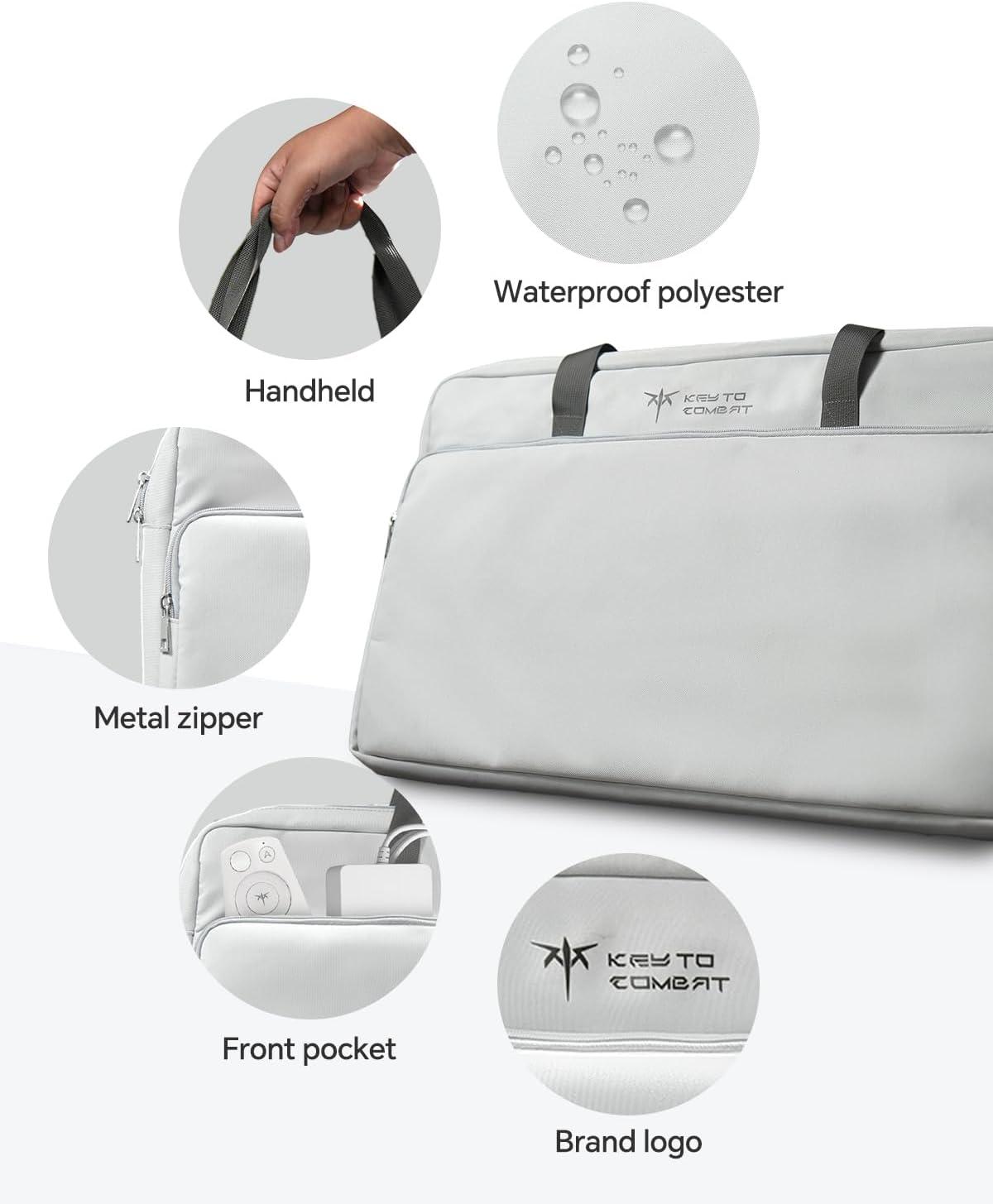 image:imageKTC Carrying Case for 245 Inch Portable TV Monitor A25Q5 Highqualtity Carrying Bag with Trolley Strap Accessories Pocket Companion Bag for Transport amp Storage Monitors TV