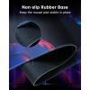 KTC Large Mouse Pad Gaming, Mouse Mat with Microfiber Fabric Surface, Extended Desk Mousepad with Stitched Edges, Non-Slip Rubber Base, 27.5 x 11.8 in, Black, for Gamer Office Home