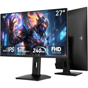 KTC 32 Inch Computer Monitor 2K – 1440P IPS Monitor 120Hz, Adaptive Sync, 109% sRGB, HDR10, Eye Care, HDMI Displayport, Tilt, VESA Compatible, 100Hz PC Monitors for Home Office Gaming, White, H32D6(27)