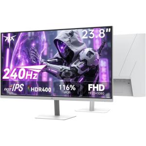 KTC 32 Inch Computer Monitor 2K – 1440P IPS Monitor 120Hz, Adaptive Sync, 109% sRGB, HDR10, Eye Care, HDMI Displayport, Tilt, VESA Compatible, 100Hz PC Monitors for Home Office Gaming, White, H32D6(24)