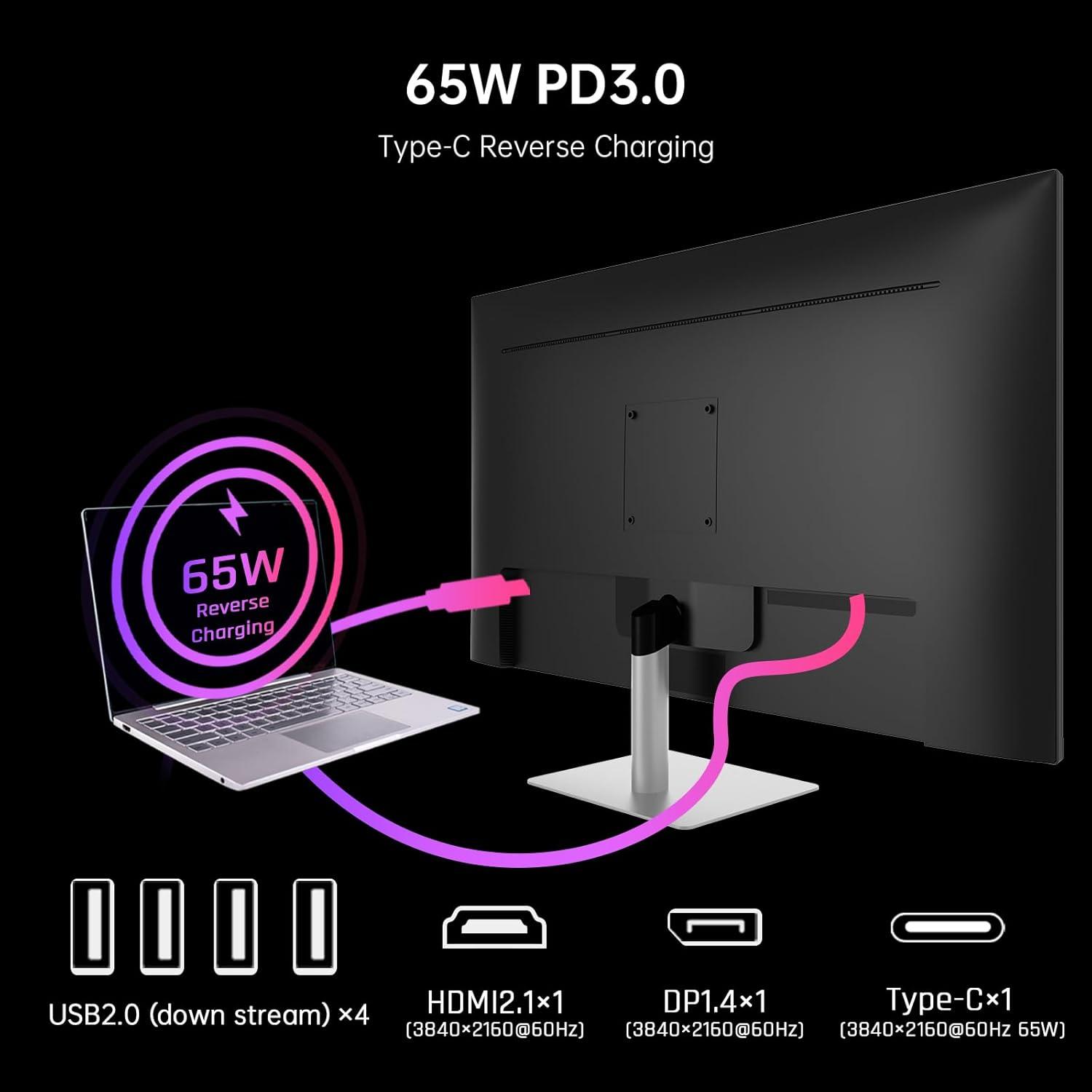 image:imageKTC 24 Inch QHD 100Hz Computer Monitor IPS 2K 13001 Contrast AntiBlue Light Screen 122 sRGB FreeSync amp GSync Compatible HDMI20 amp Display Port 14 PC Monitor for Gaming Office Work H24T2732 inch