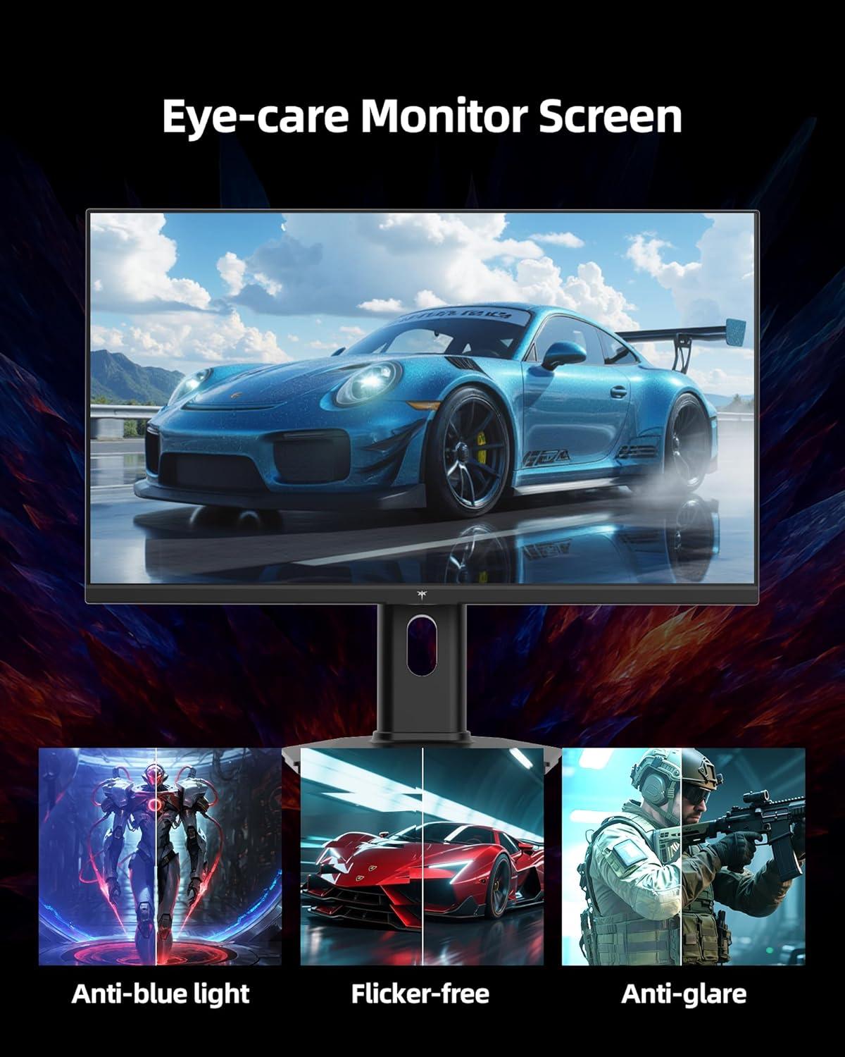 image:imageKTC 24 Inch QHD 100Hz Computer Monitor IPS 2K 13001 Contrast AntiBlue Light Screen 122 sRGB FreeSync amp GSync Compatible HDMI20 amp Display Port 14 PC Monitor for Gaming Office Work H24T27245 inch