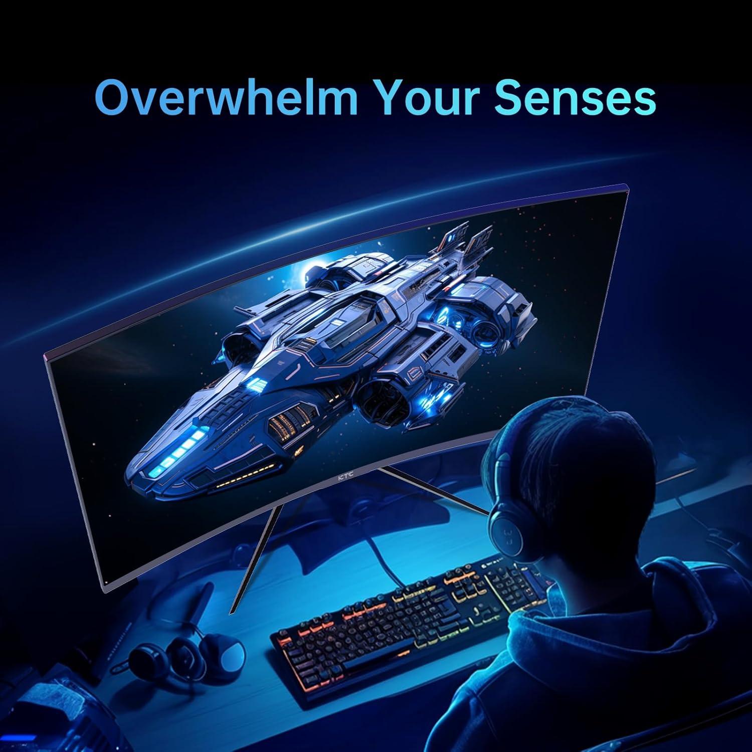 image:imageKTC 24 Inch QHD 100Hz Computer Monitor IPS 2K 13001 Contrast AntiBlue Light Screen 122 sRGB FreeSync amp GSync Compatible HDMI20 amp Display Port 14 PC Monitor for Gaming Office Work H24T2732 inch