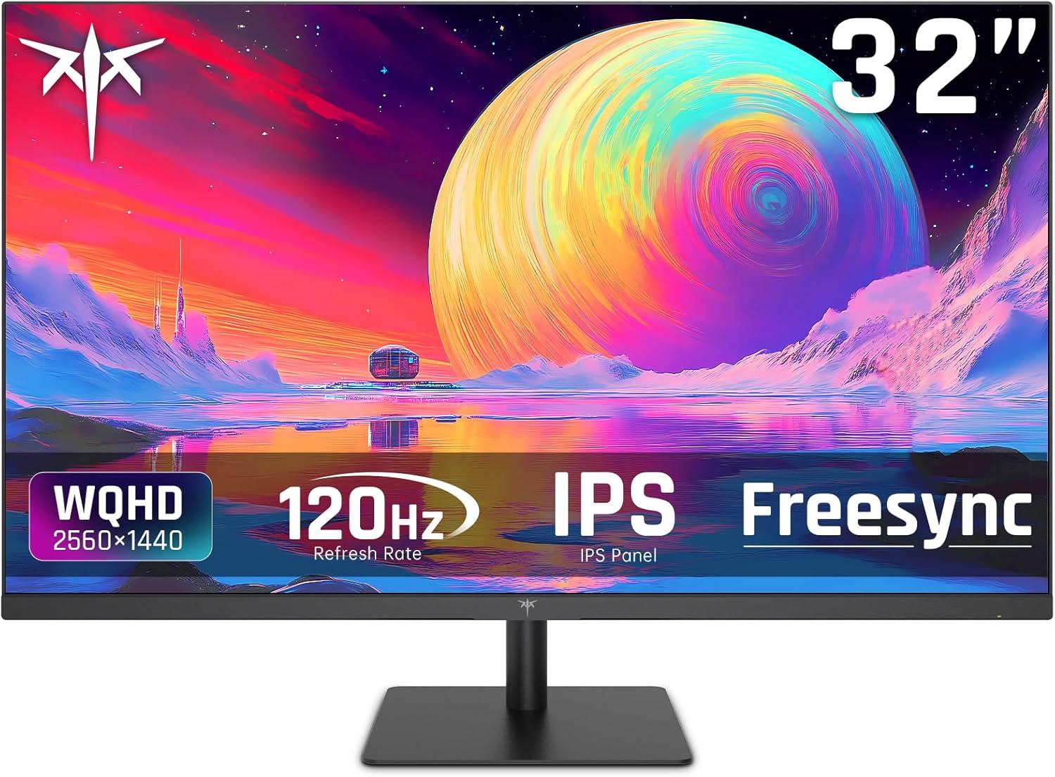 image:imageKTC 24 Inch QHD 100Hz Computer Monitor IPS 2K 13001 Contrast AntiBlue Light Screen 122 sRGB FreeSync amp GSync Compatible HDMI20 amp Display Port 14 PC Monitor for Gaming Office Work H24T2732 inch