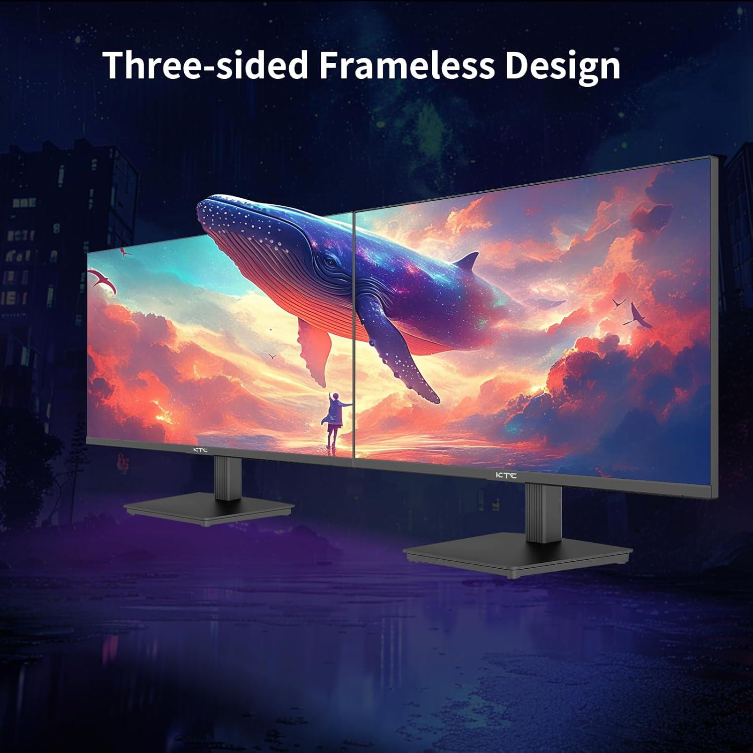 image:imageKTC 24 Inch QHD 100Hz Computer Monitor IPS 2K 13001 Contrast AntiBlue Light Screen 122 sRGB FreeSync amp GSync Compatible HDMI20 amp Display Port 14 PC Monitor for Gaming Office Work H24T2724 inch