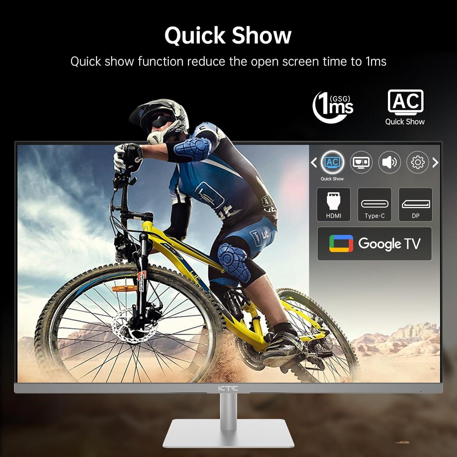 image:imageKTC 32 inch Curved Gaming Monitor 180Hz 1ms MPRT 2K 1440P 144Hz Monitor 1500R HVA Display FreeSync Premium HDR 120 sRGB DisplayPortHDMIUSB Vesa Support 39x39 PC Moniter for Gamers315 inch