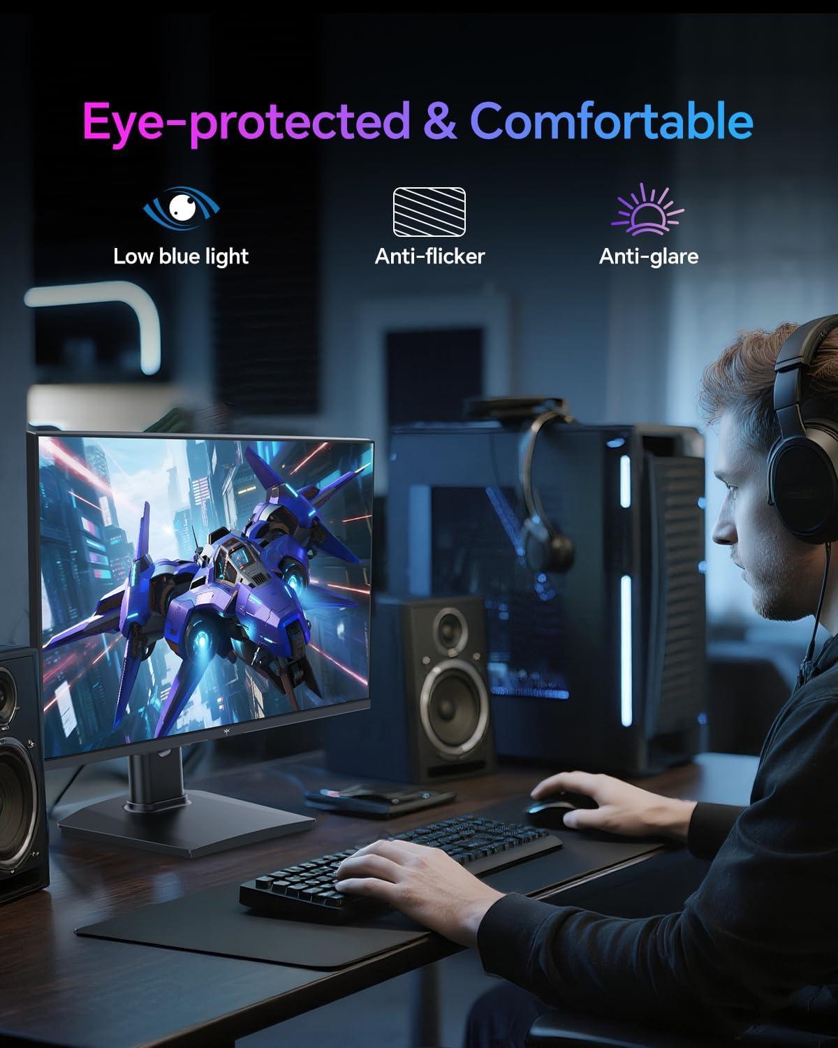 image:imageKTC 32 inch Curved Gaming Monitor 180Hz 1ms MPRT 2K 1440P 144Hz Monitor 1500R HVA Display FreeSync Premium HDR 120 sRGB DisplayPortHDMIUSB Vesa Support 39x39 PC Moniter for Gamers24 inch
