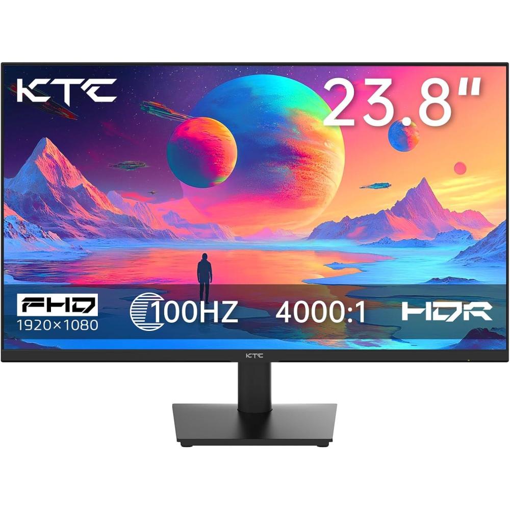 image:imageKTC 32 inch Curved Gaming Monitor 180Hz 1ms MPRT 2K 1440P 144Hz Monitor 1500R HVA Display FreeSync Premium HDR 120 sRGB DisplayPortHDMIUSB Vesa Support 39x39 PC Moniter for Gamers24 inch