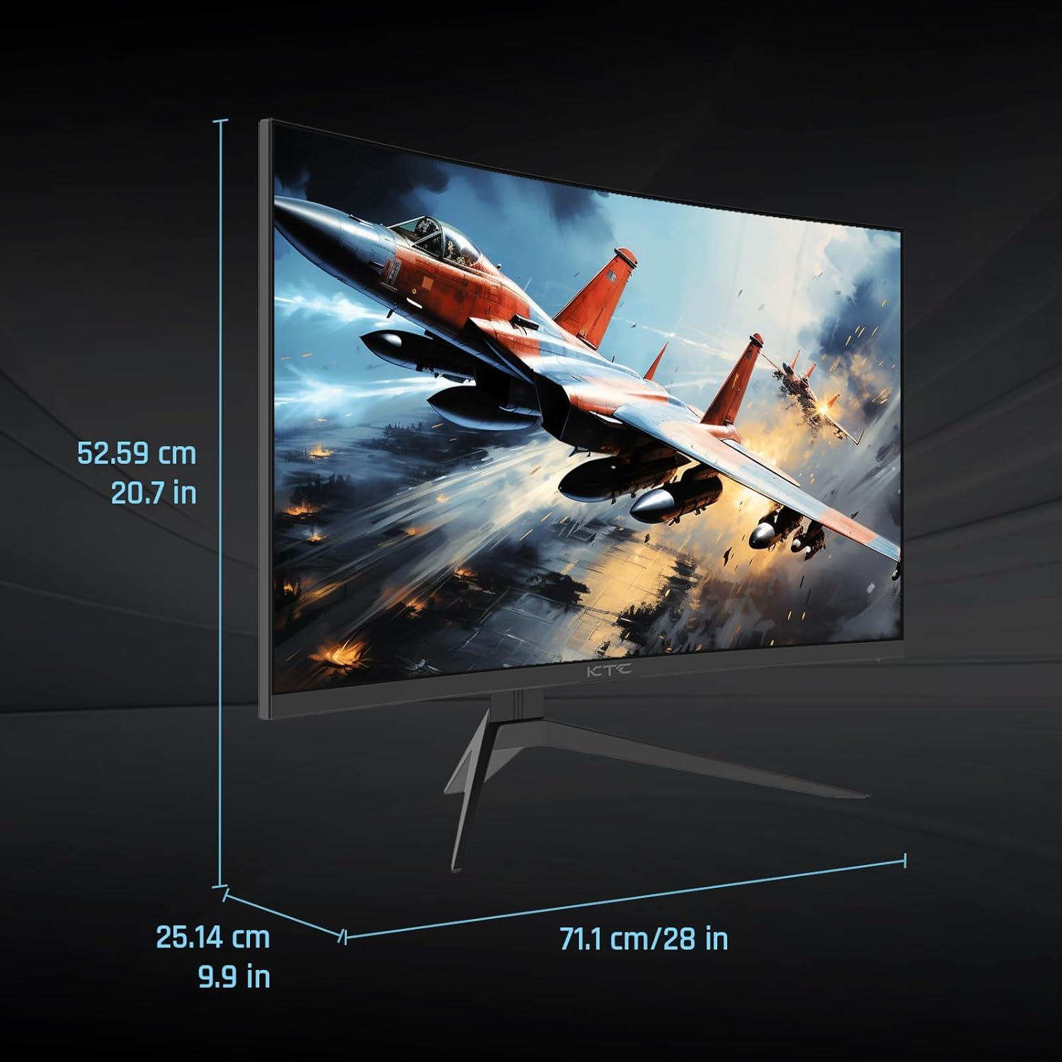 image:imageKTC M27T6S 27 Inch Gaming Monitor 1440P Mini LED Monitor 200HzOC 210Hz 157sRGB HDR 1000 1ms MPRT Adaptive Sync HDMI DP Port Tilt Swivel Pivot Height Adjustment VESA Mount Vertical Monitors32 inch