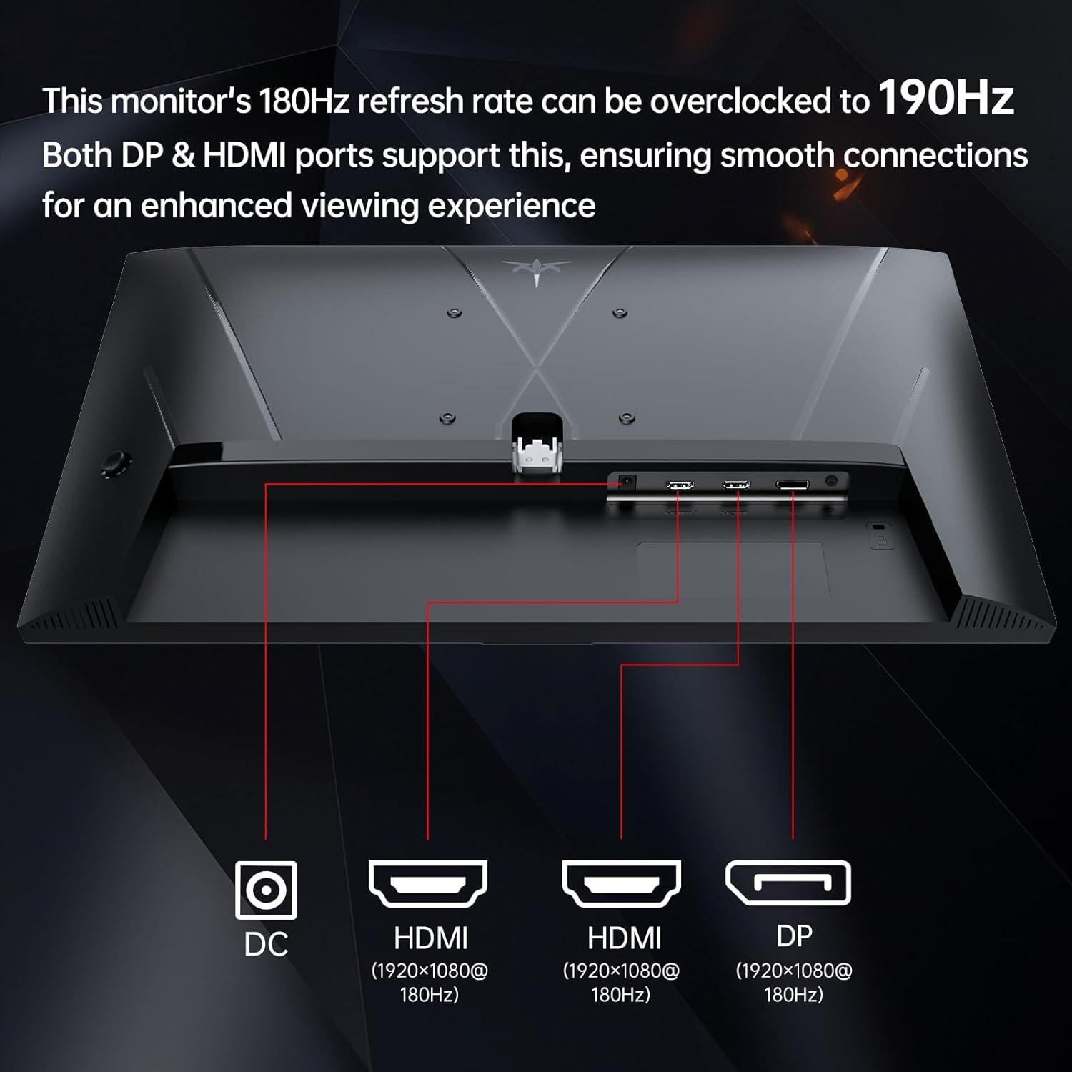 image:imageKTC M27T6S 27 Inch Gaming Monitor 1440P Mini LED Monitor 200HzOC 210Hz 157sRGB HDR 1000 1ms MPRT Adaptive Sync HDMI DP Port Tilt Swivel Pivot Height Adjustment VESA Mount Vertical Monitors24 inch
