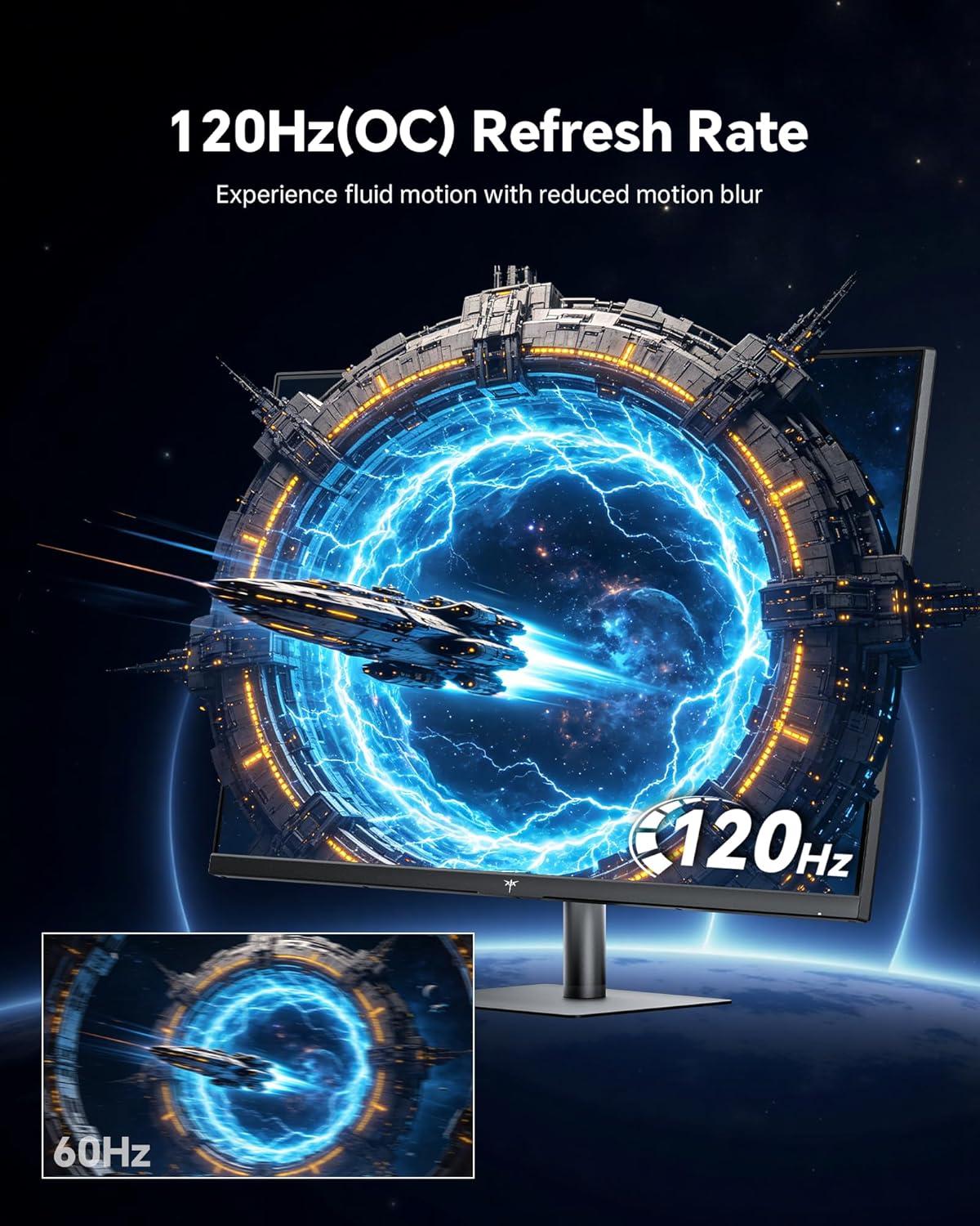 image:imageKTC M27T6S 27 Inch Gaming Monitor 1440P Mini LED Monitor 200HzOC 210Hz 157sRGB HDR 1000 1ms MPRT Adaptive Sync HDMI DP Port Tilt Swivel Pivot Height Adjustment VESA Mount Vertical Monitors32 inch