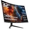 KTC M27T6S 27 Inch Gaming Monitor, 1440P Mini LED Monitor 200Hz(OC 210Hz), 157%sRGB, HDR 1000, 1ms MPRT, Adaptive Sync, HDMI DP Port, Tilt Swivel Pivot Height Adjustment, VESA Mount Vertical Monitors(32 inch)