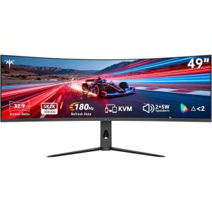 KTC M27T6S 27 Inch Gaming Monitor, 1440P Mini LED Monitor 200Hz(OC 210Hz), 157%sRGB, HDR 1000, 1ms MPRT, Adaptive Sync, HDMI DP Port, Tilt Swivel Pivot Height Adjustment, VESA Mount Vertical Monitors(49 Inch)