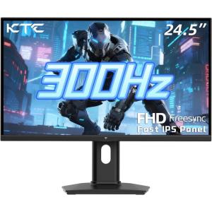 KTC M27T6S 27 Inch Gaming Monitor, 1440P Mini LED Monitor 200Hz(OC 210Hz), 157%sRGB, HDR 1000, 1ms MPRT, Adaptive Sync, HDMI DP Port, Tilt Swivel Pivot Height Adjustment, VESA Mount Vertical Monitors(24.5 inch)